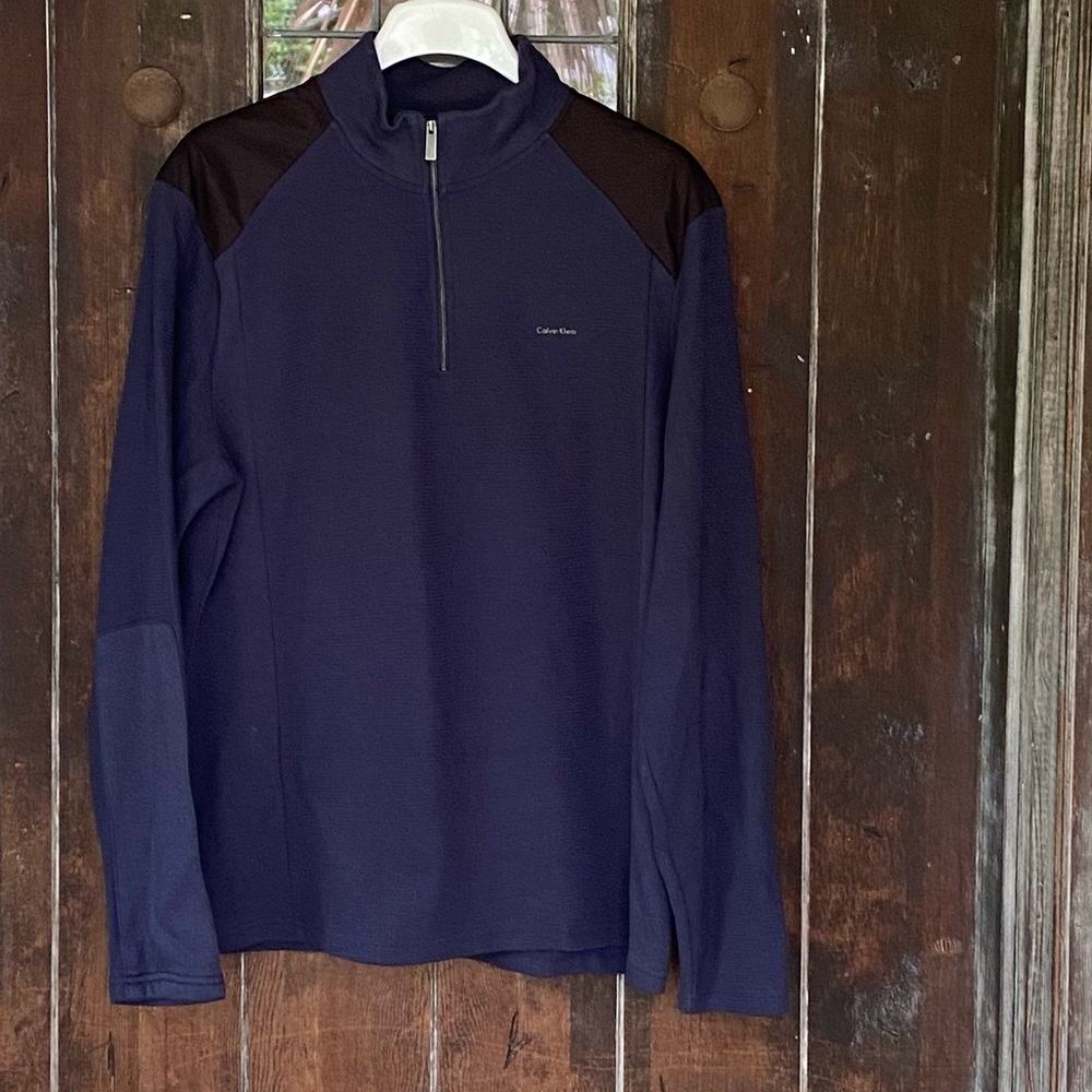 Calvin Klein | 1/4 zip Cotton Blend Sweater